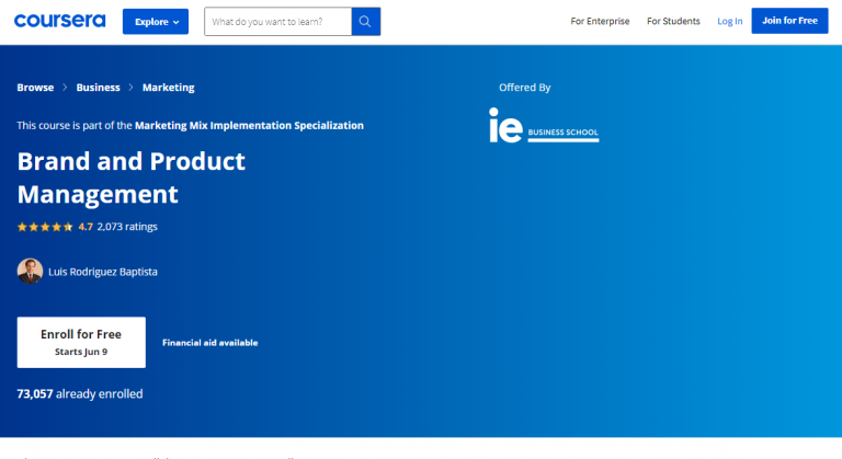 Brand and Product Management - Coursera