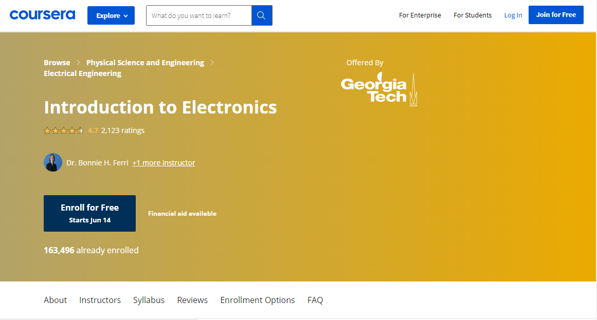 Introduction to Electronics - Coursera