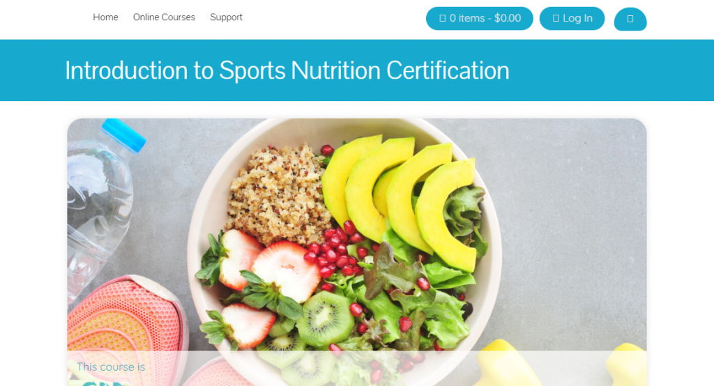 Introduction to Sports Nutrition Certification at New Skills Academy