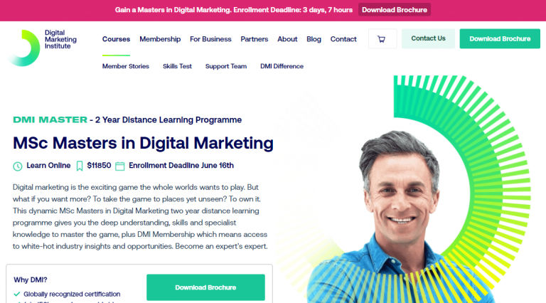 MSc Masters in Digital Marketin - Digital Marketing Institute