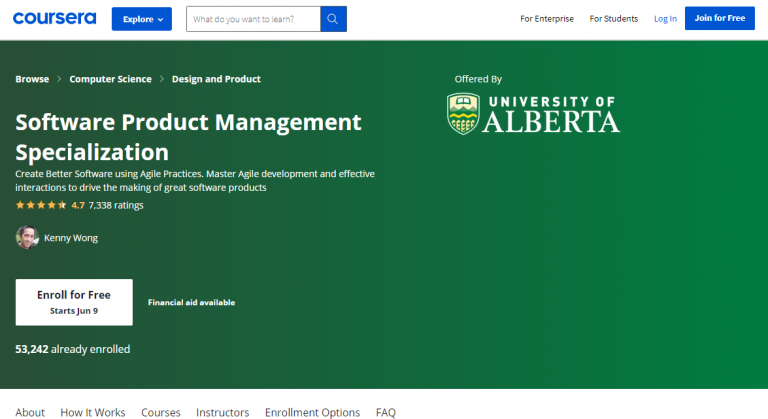 Software Product Management Specialization - Coursera