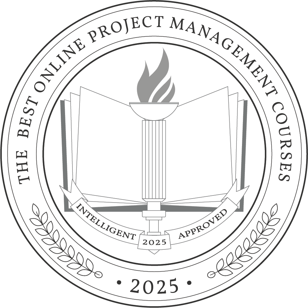 The Best Online Project Management Courses Badge