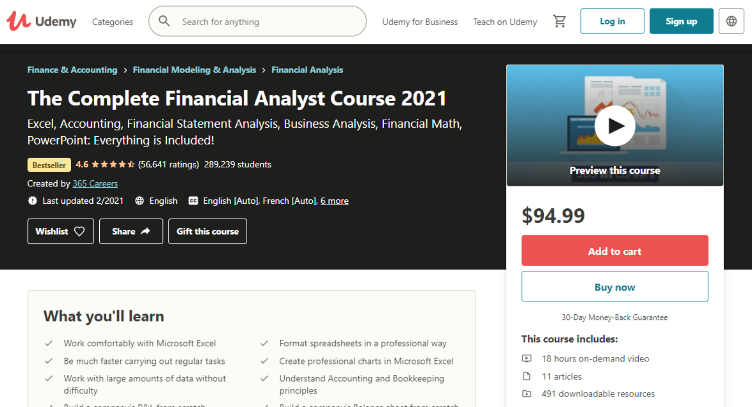 The 10 Best Online Finance Certifications Of 2023 Intelligent   The Complete Financial Analyst Course 2021 On Udemy 