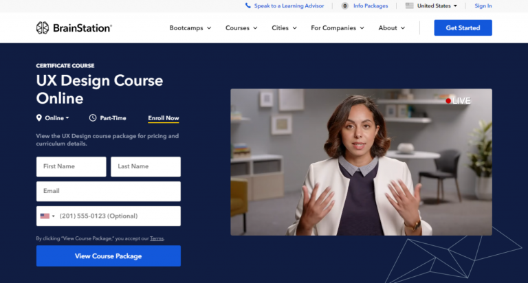 UX Design Course Online - BrainStation