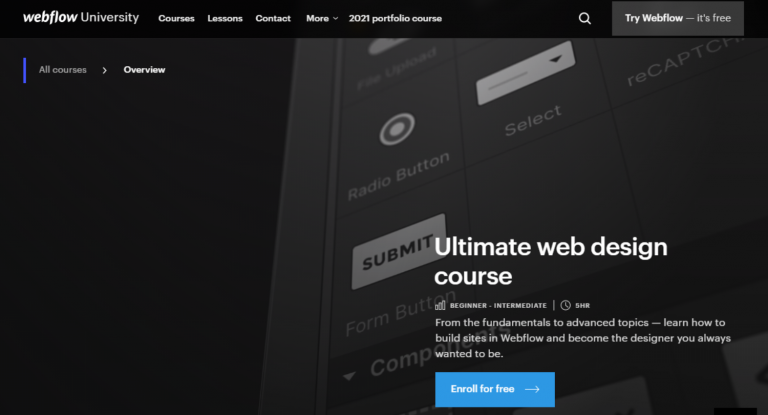 Ultimate Web Design Course - Webflow University