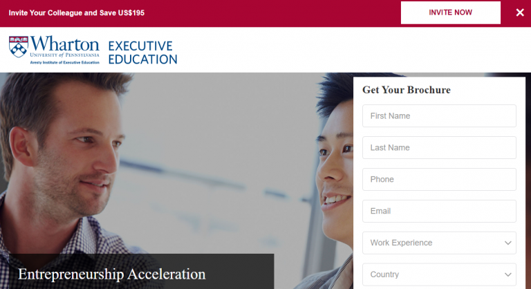 Entrepreneurship Acceleration Program - Wharton School of the University of Pennsylvania