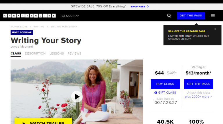 Writing Your Story - CreativeLive