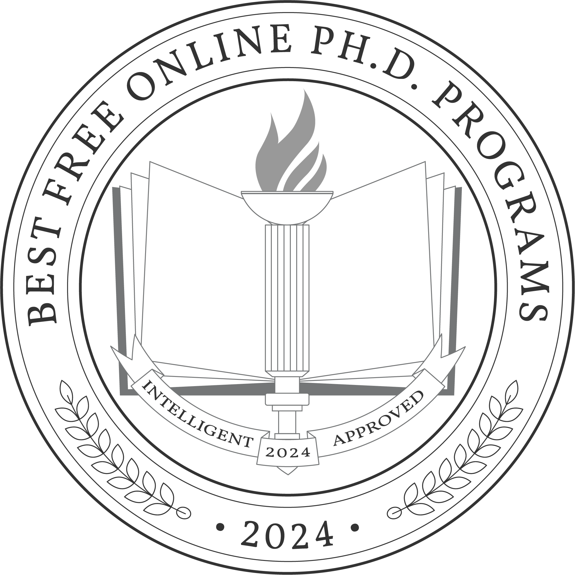 Best Free Online Ph.D. Programs Badge 2024
