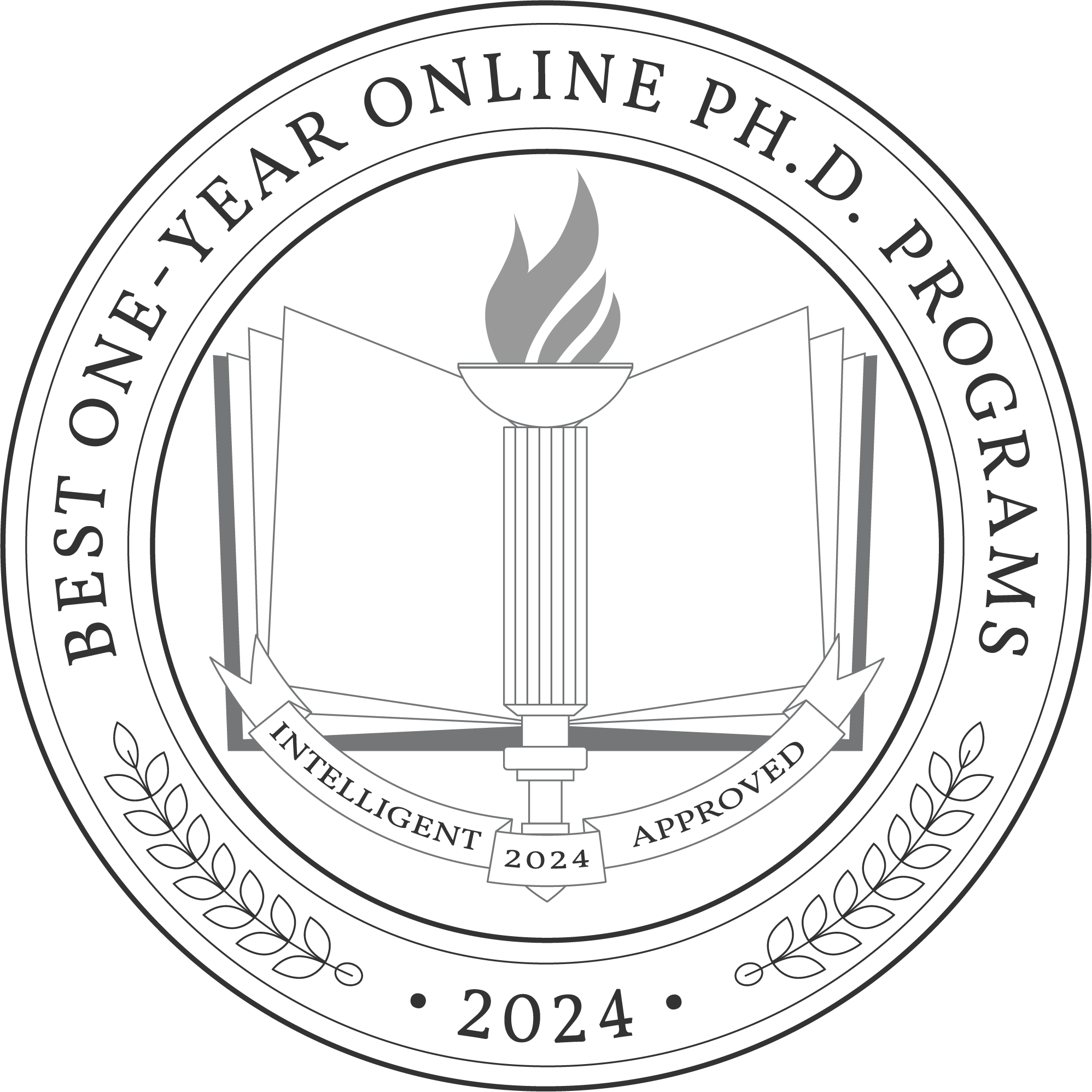 Best One-Year Online Ph.D. Programs Badge 2024