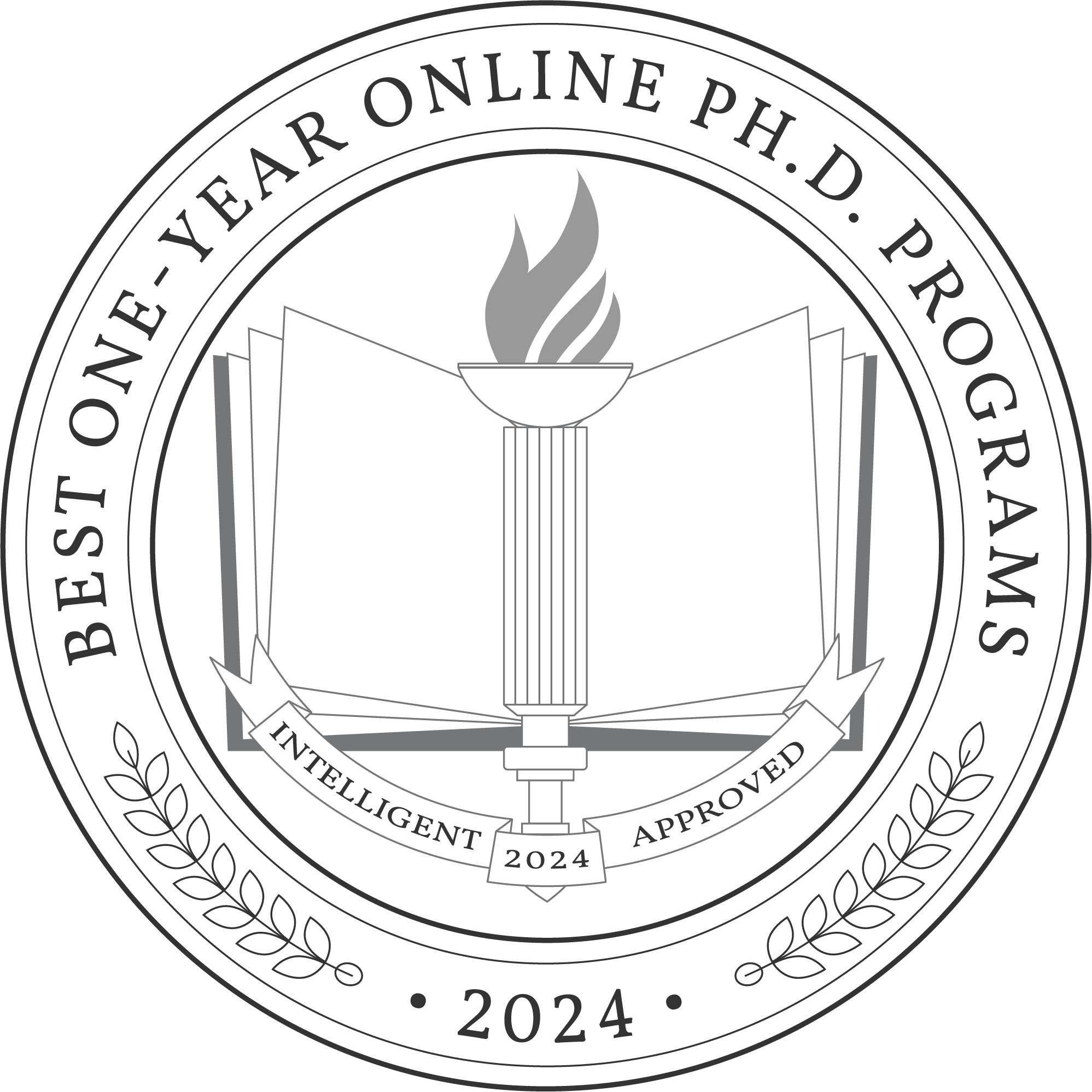 Best One-Year Online Ph.D. Programs Badge 2024
