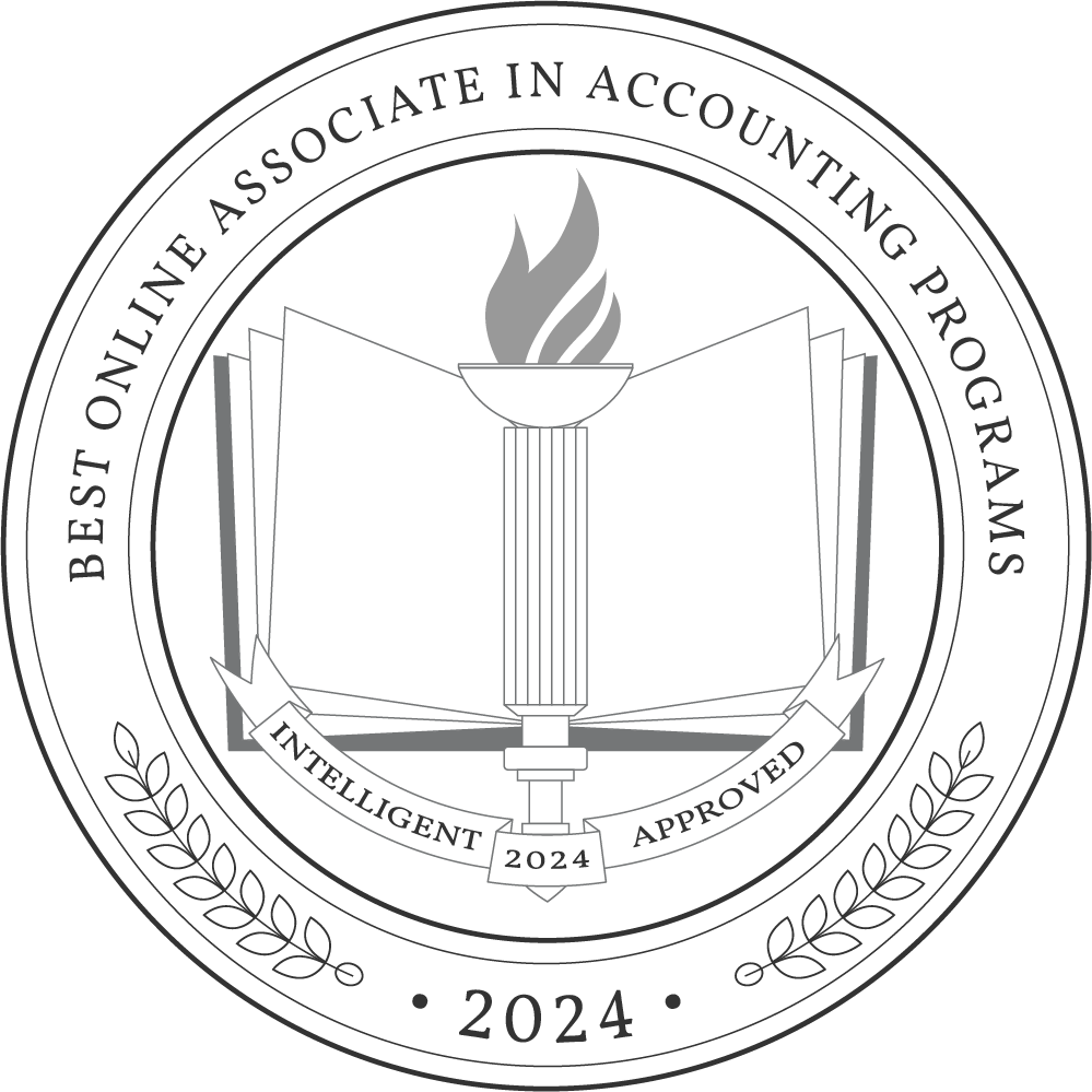 Best Online Associate In Accounting Programs Badge 2024 