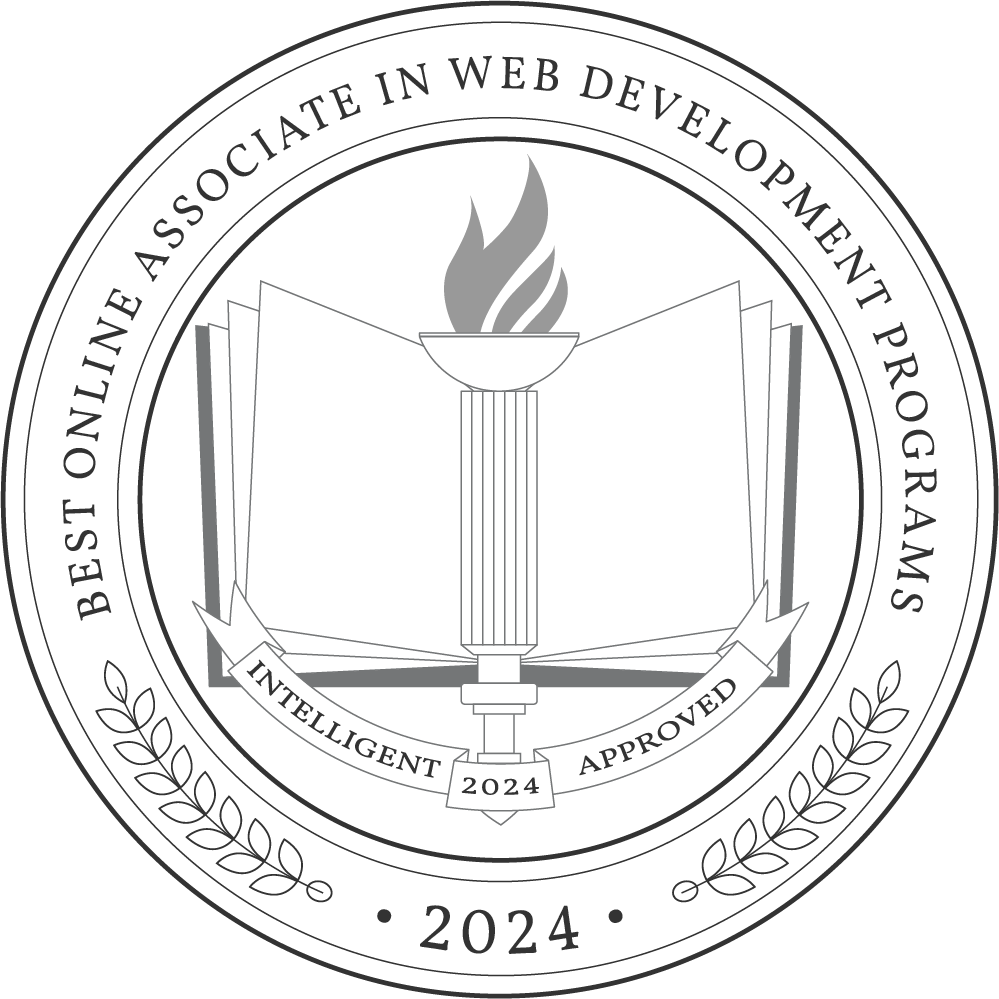 Best Online Associate In Web Development Programs Badge 2024 