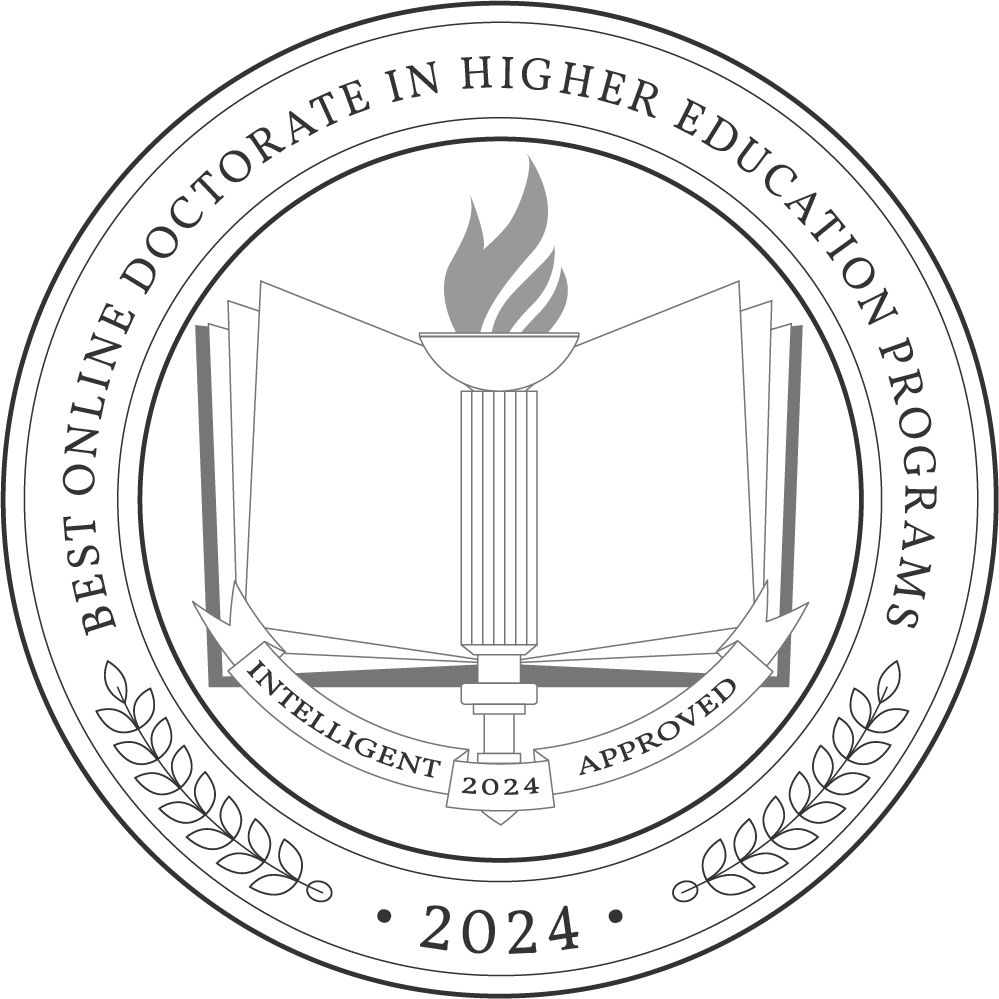 Best Online Doctorate in Higher Education Programs of 2024 Badge