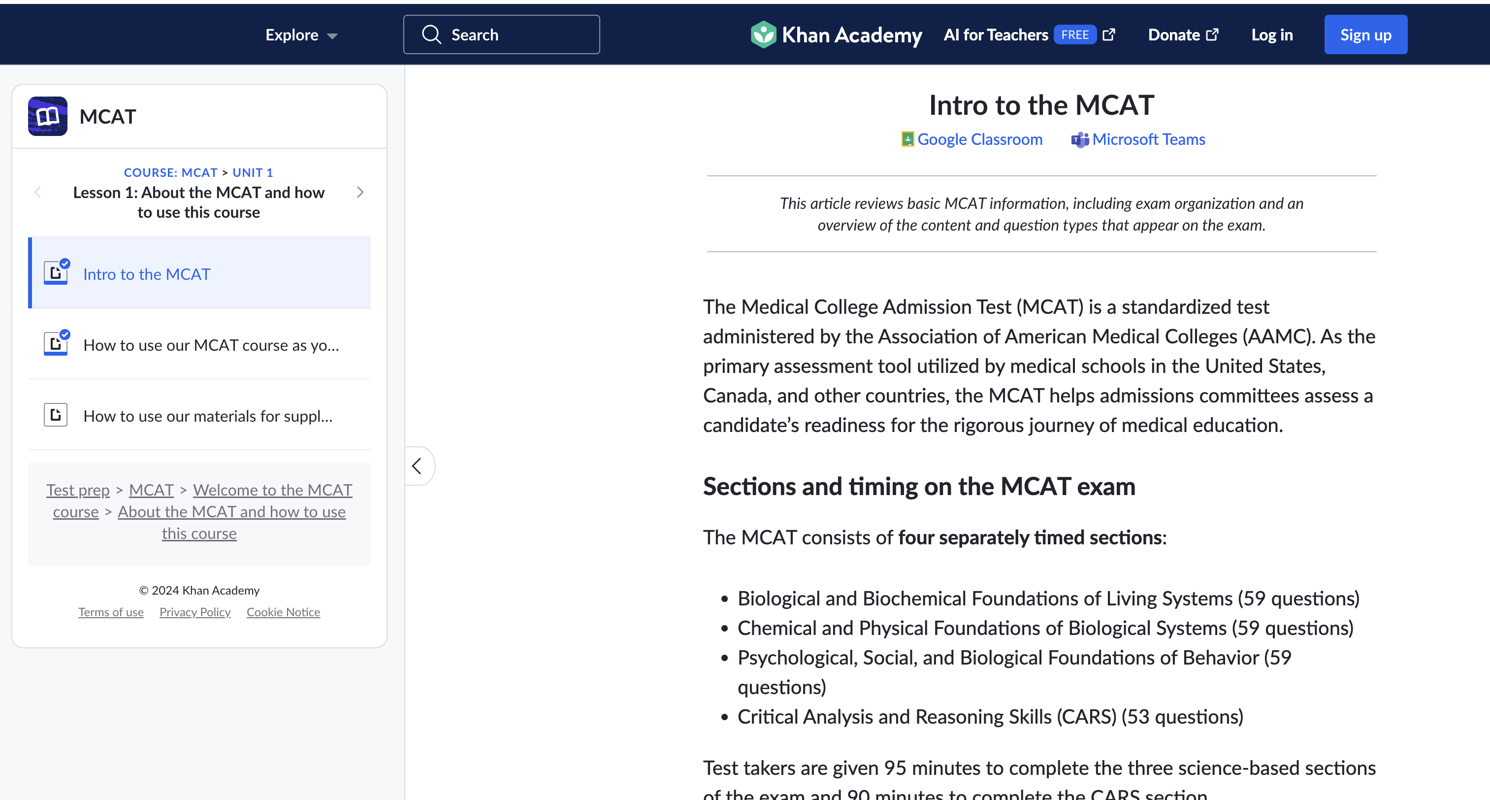 Khan Academy - 1