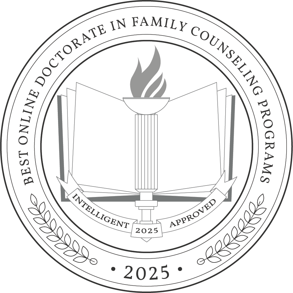 Best Online Doctorate in Family Counseling Programs Badge