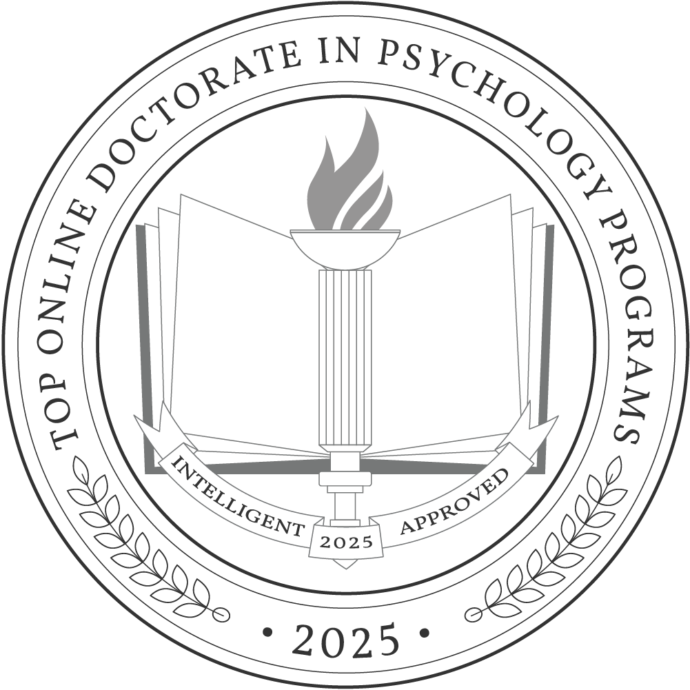 Top Online Doctorate in Psychology Programs badge